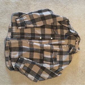 Plaid Snap Button-Up Shirt